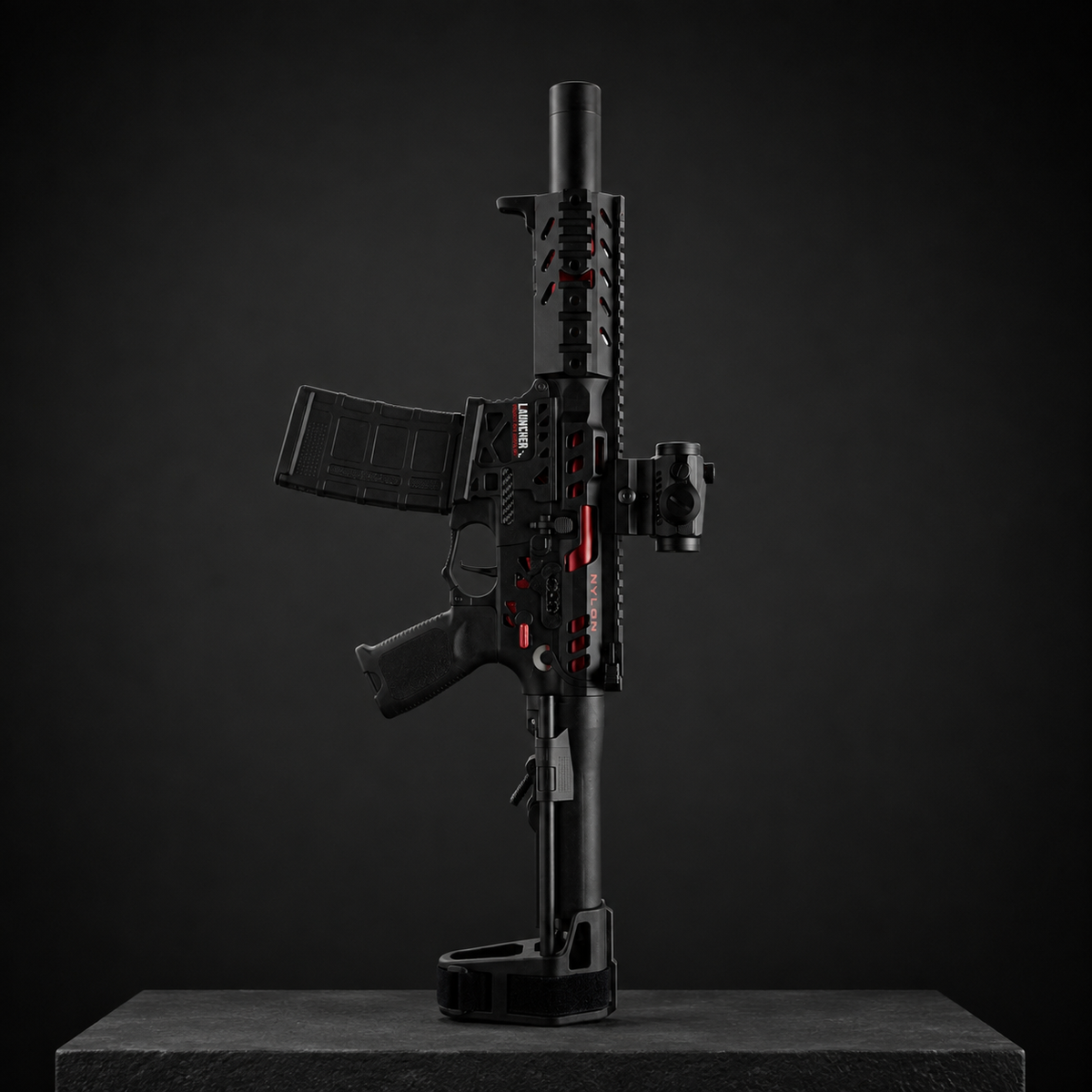 AR-15 – Rechargeable Gel Blaster Gun, 5V Battery, Plastic & Nylon Construction, 14+