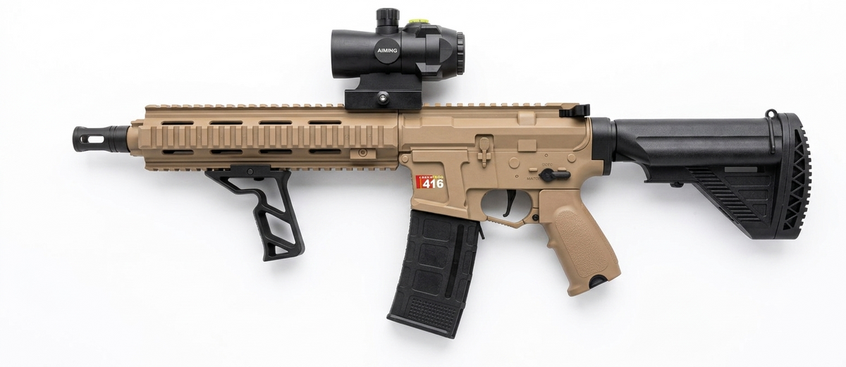 M416 – Rechargeable Gel Blaster Gun, 5V Battery, Plastic & Nylon Construction, 14+