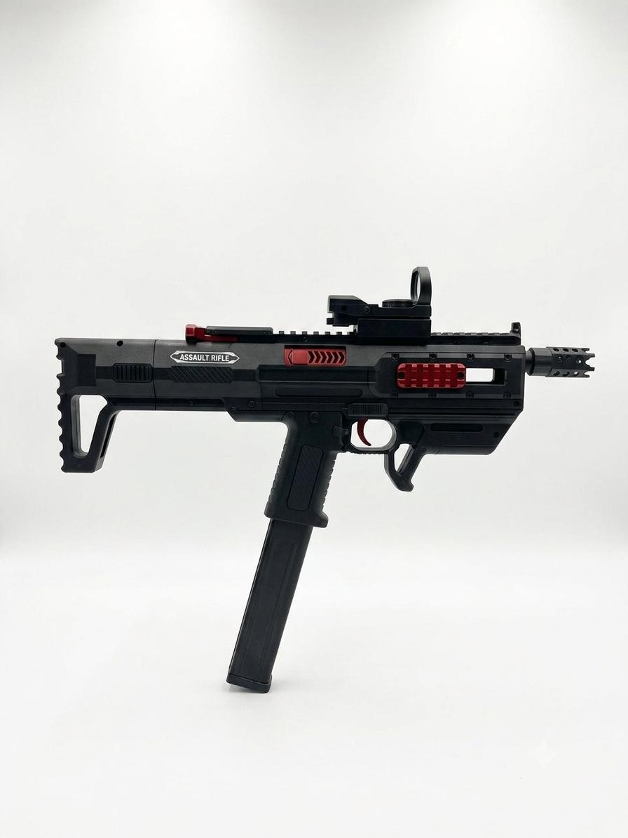 AR – Rechargeable Gel Blaster Gun, 5V Battery, Plastic & Nylon Construction, 14+