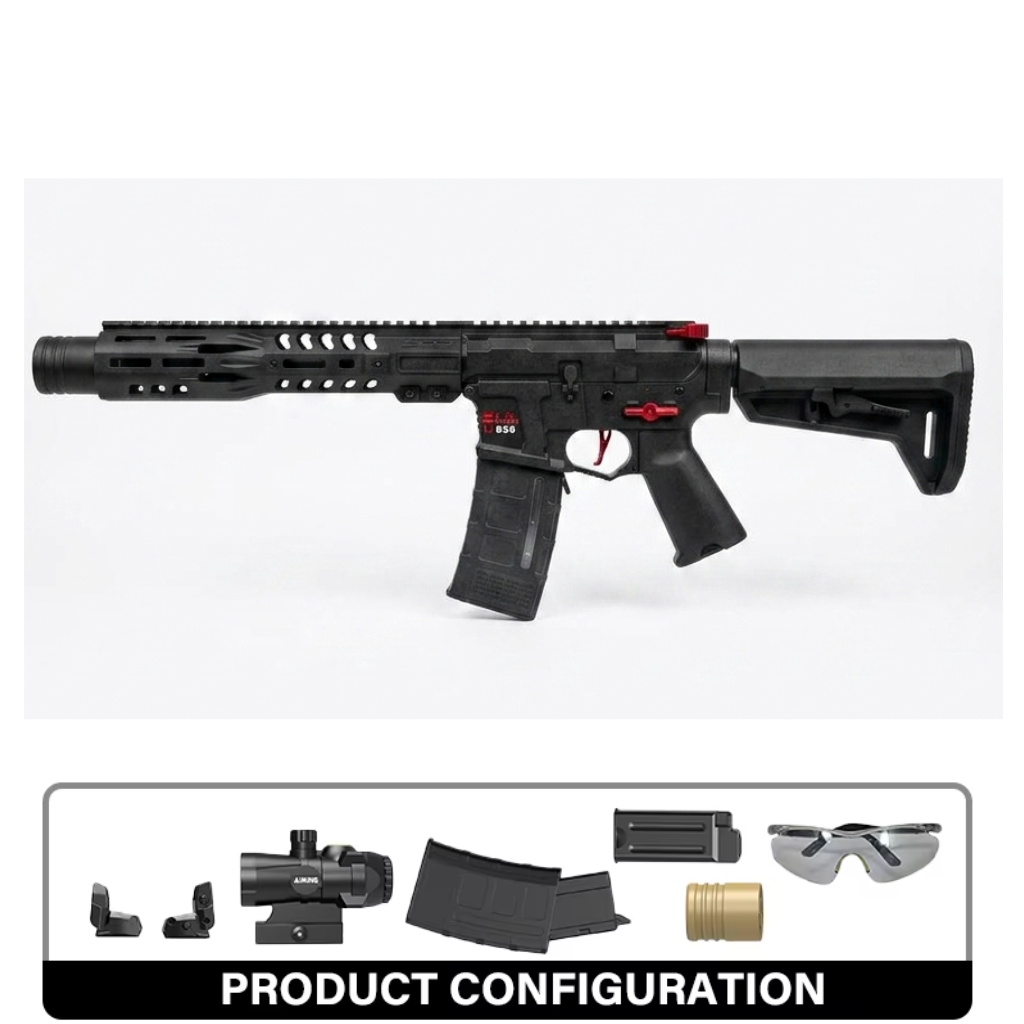SLR – Rechargeable Gel Blaster Gun, 5V Battery, Plastic & Nylon Construction, 14+