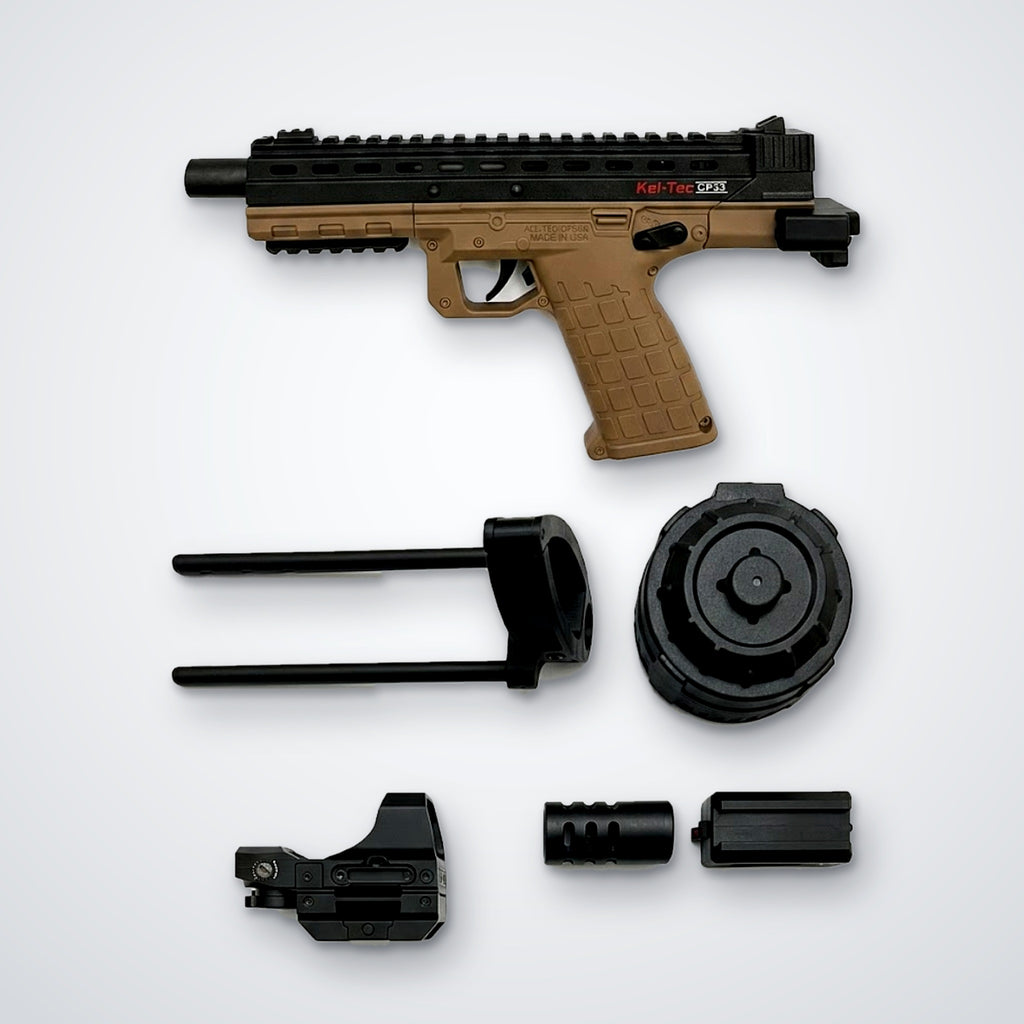 KEL-TEC CP33 – Rechargeable Gel Blaster, 5V Battery, Plastic & Nylon Construction, 14+