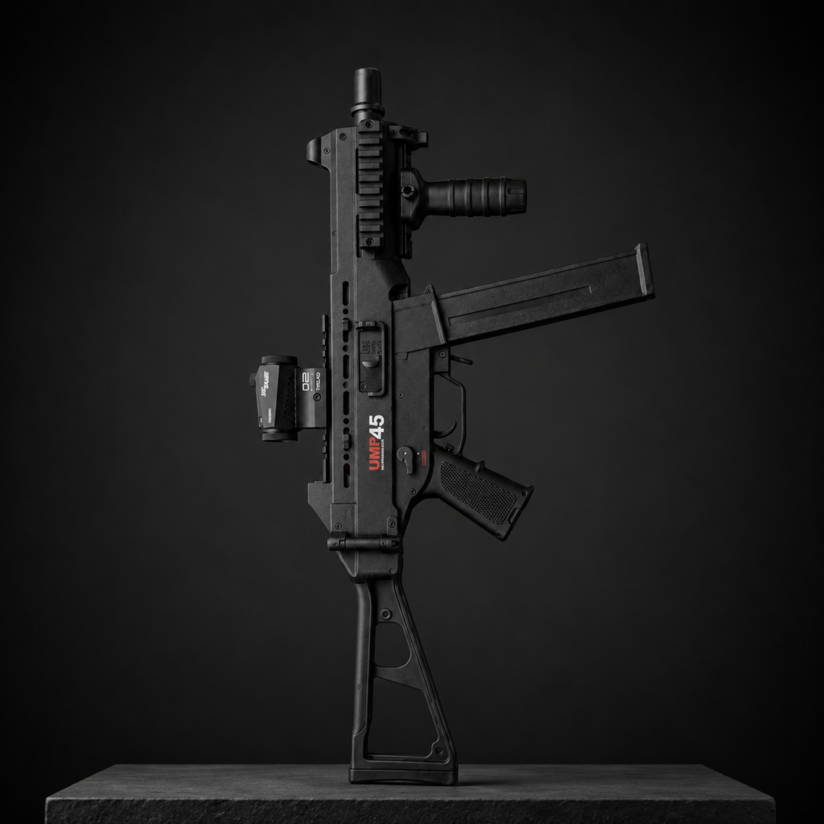 UMP-45 – Rechargeable Gel Blaster Gun, 5V Battery, Plastic & Nylon Construction, 14+