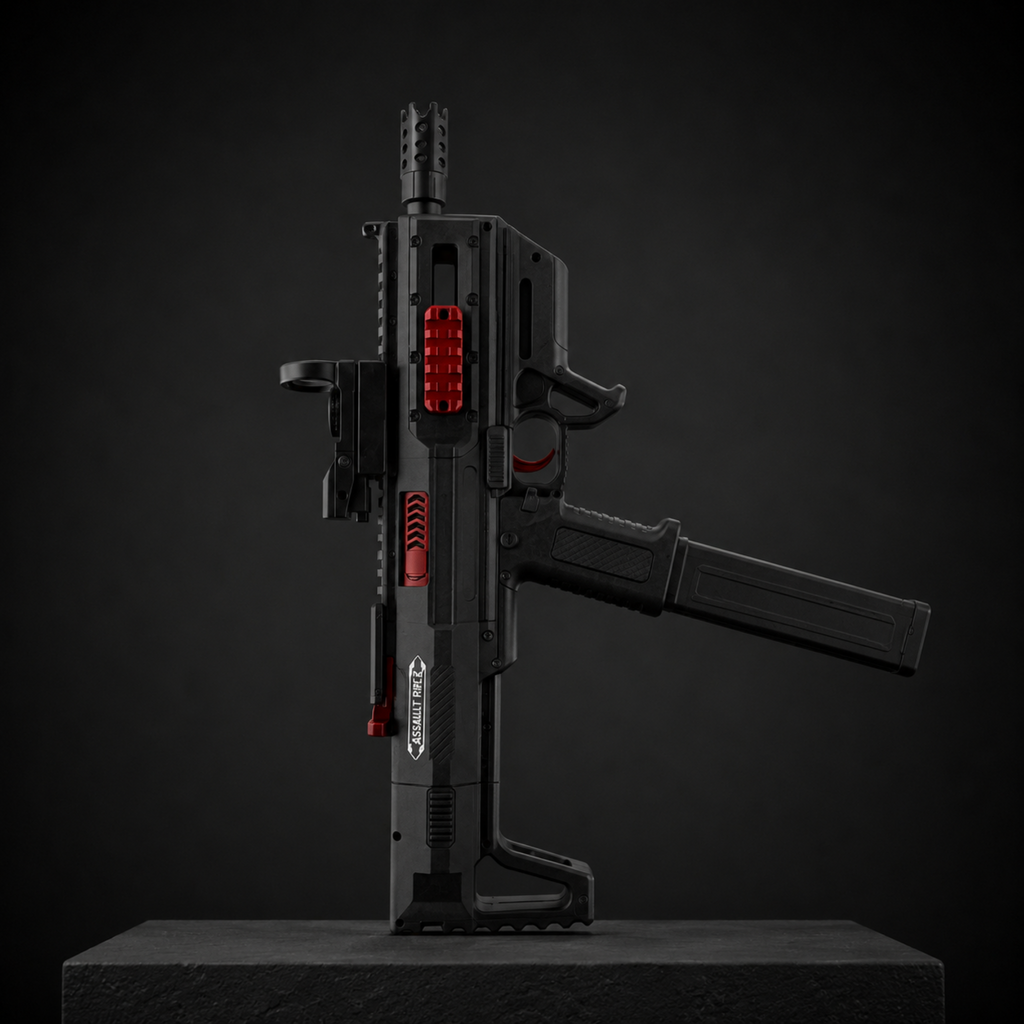AR – Rechargeable Gel Blaster Gun, 5V Battery, Plastic & Nylon Construction, 14+